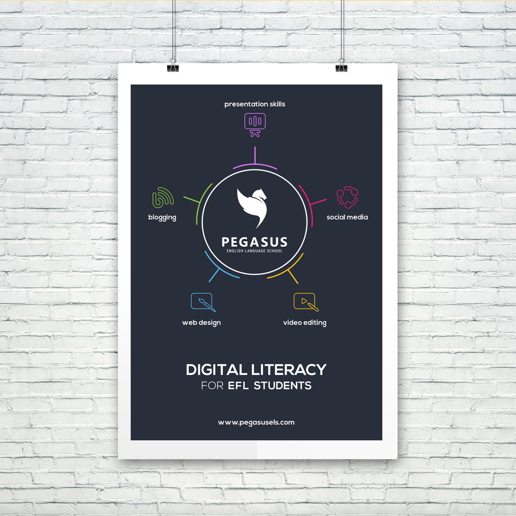 Squared digital literacy for efl students a4 poster pegasus els presentation